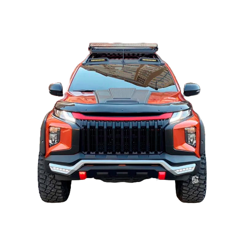 Protection du capot sur mesure pour Mitsubishi L200 Triton 6 2019- - Noir brillant