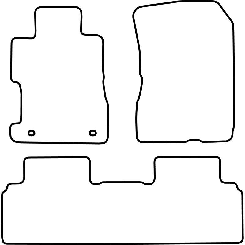 Set de tapis de sol sur mesure pour Honda Civic Hybrid 2006-
