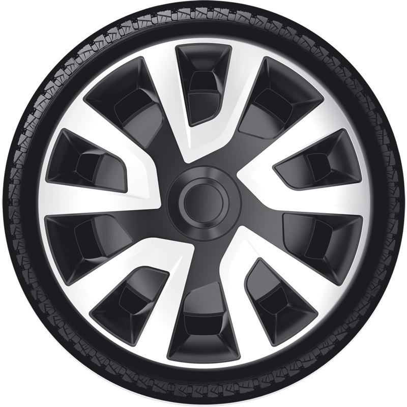 Jeu d'enjoliveurs Revo-VAN 16-inch argent/noir (sphère)