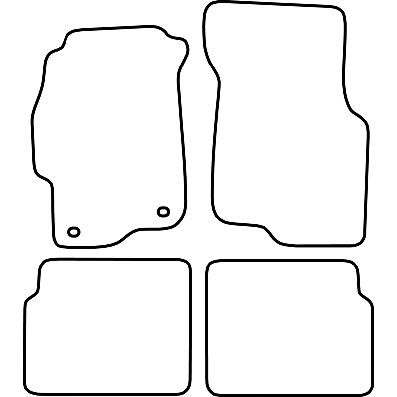 Set de tapis de sol sur mesure pour Honda Civic Coupe 1996-2001