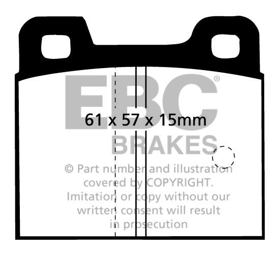 EBC Brakes ALFA ROMEO Giulietta 2.0 80-83 Remblokken voorzijde