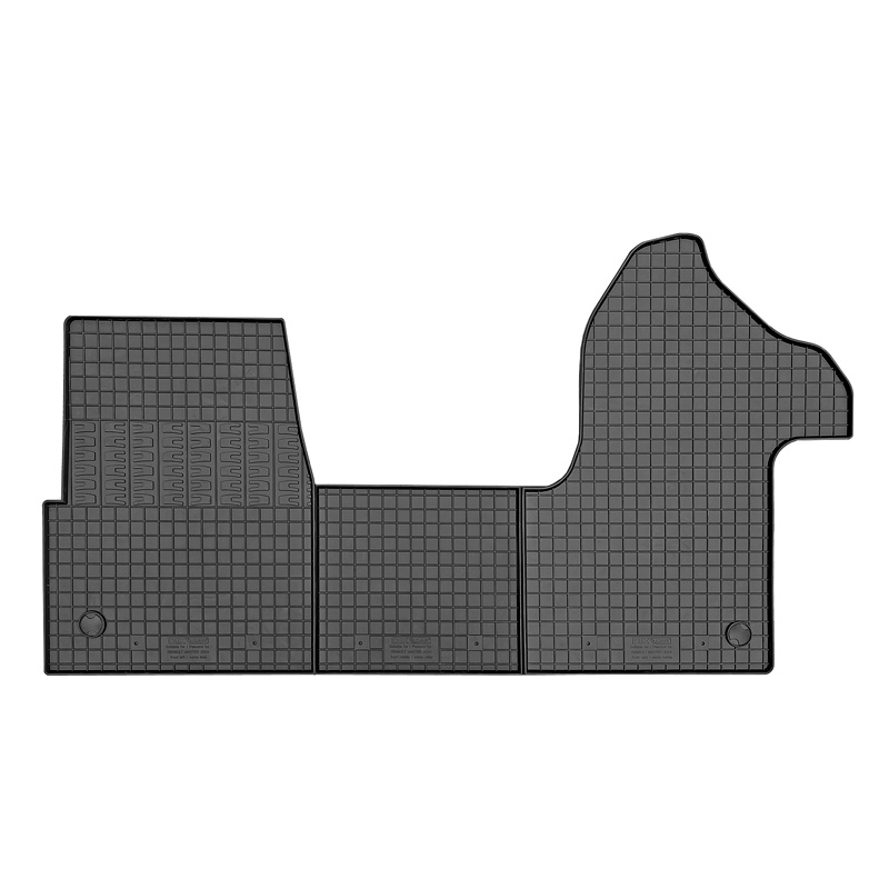 Set tapis de caoutchouc sur mesure pour Renault Master IV 2024- & Nissan Interstar 2024- (3-pièces + points de fixage)