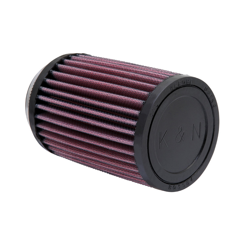 K&N Filtre à Air Universel Cylindrique 62mm raccordement, 89mm diamètre, 127mm hauteur (RU-0810)