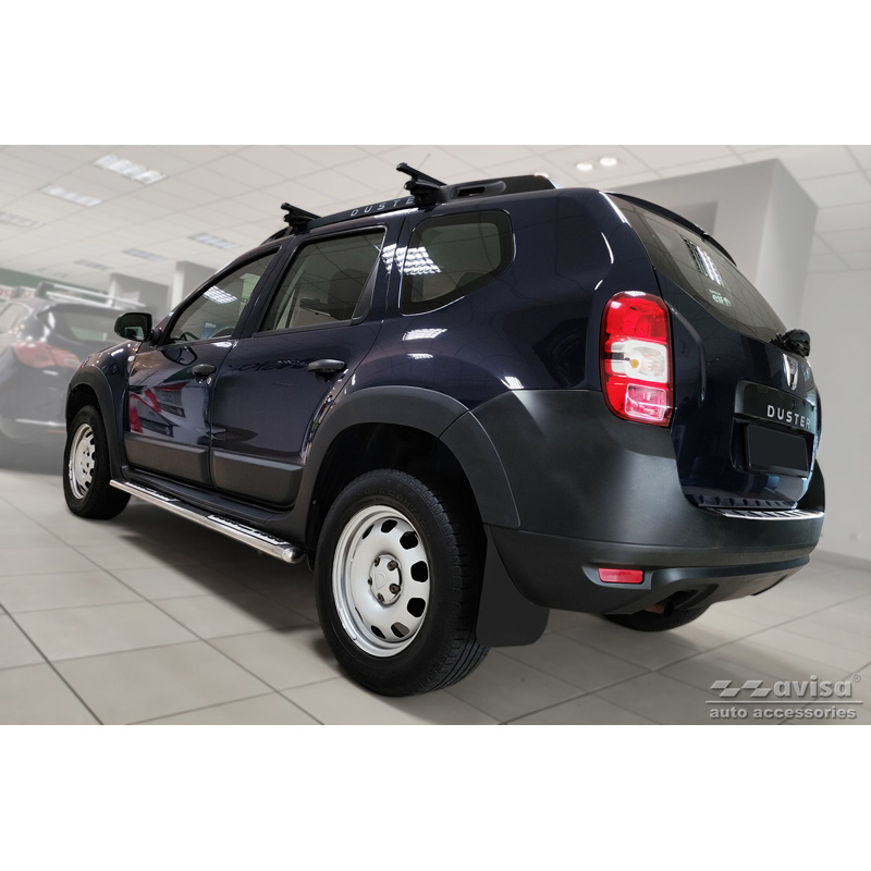 Protection de seuil arrière inox sur mesure pour Dacia Duster 2010-2013 & Facelift 2013-2017 'STRONG EDITION'