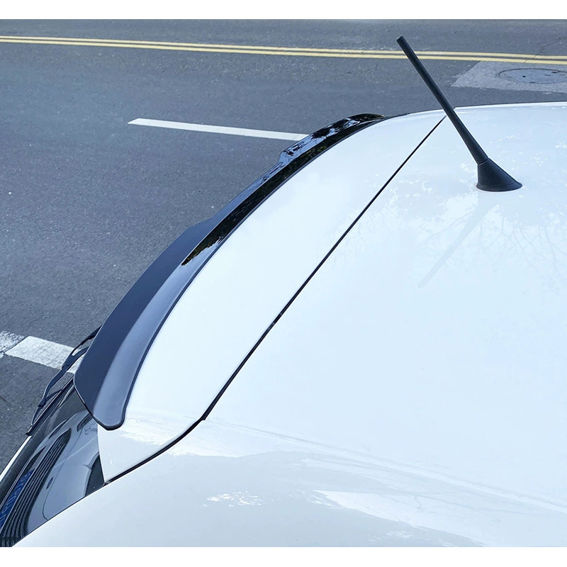Becquet de toit (Spoiler Cap) sur mesure pour Volkswagen Polo 6R/6C 2009-2017 (ABS Noir Luisant)