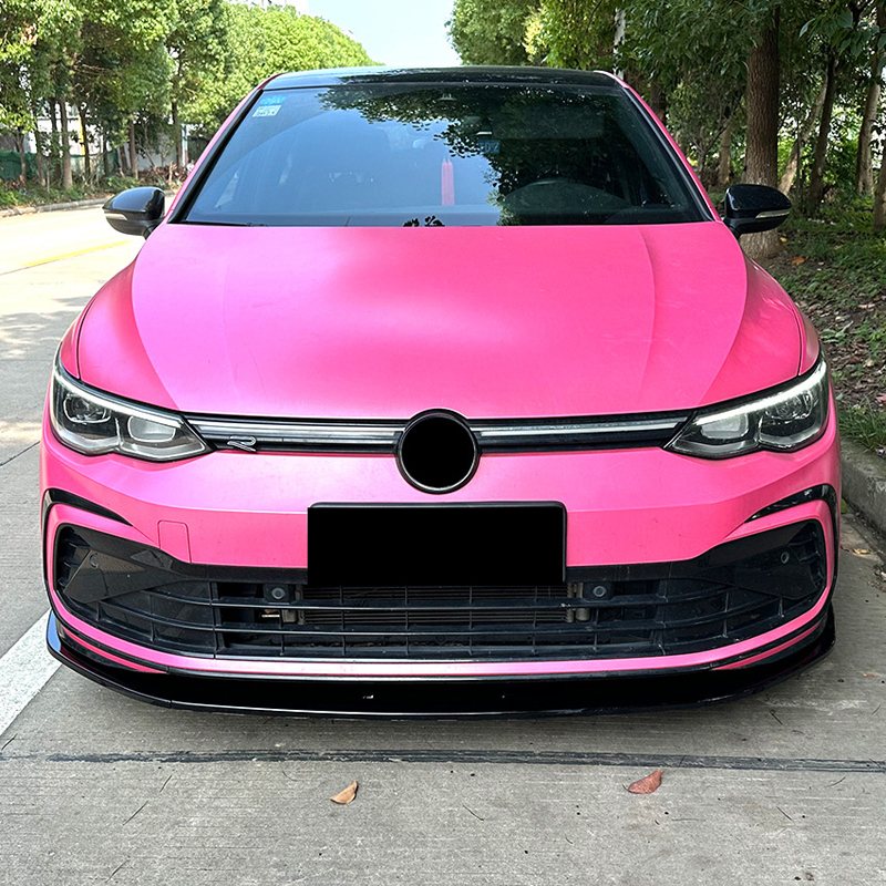 Spoiler avant sur mesure pour Volkswagen Golf VIII GTi/GTD/R/R-Line 2020- (ABS Noir luisant)