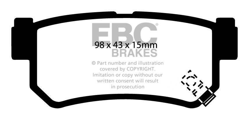 EBC Brakes SSANGYONG Kyron 2.0 TD 2006-.. Remblokken achterzijde