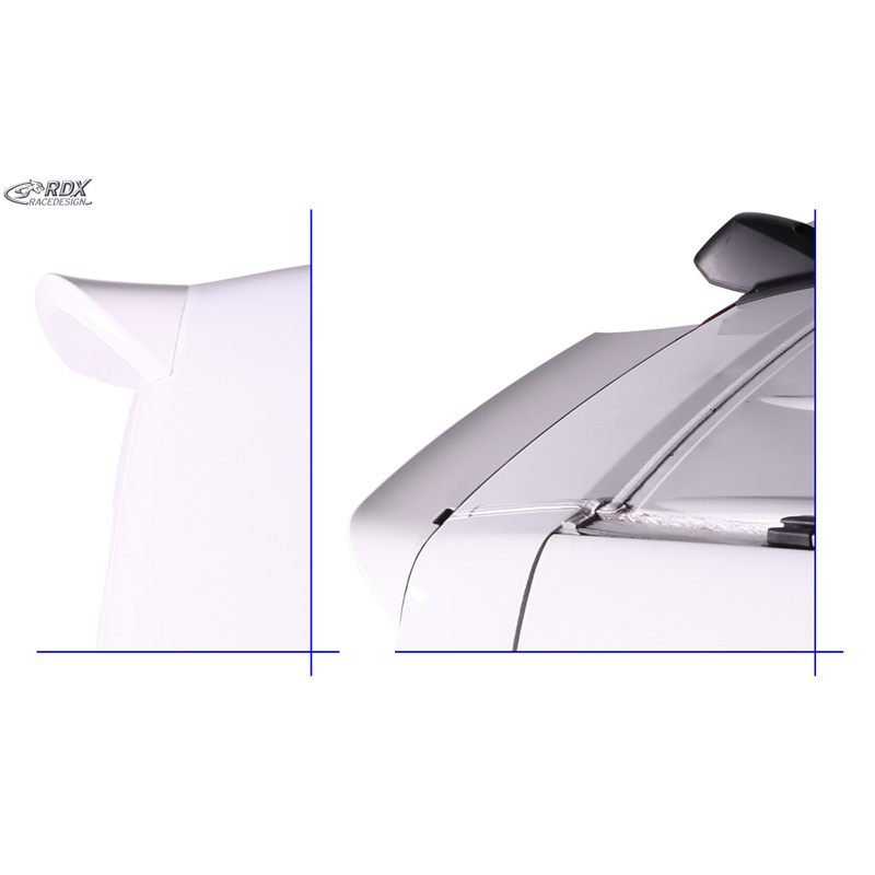 RDX Becquet de toit sur mesure pour Volkswagen Crafter (H2) 2006-2016 & Mercedes Sprinter (H2) 2006-2018 & 2018- (avec 2 portes battantes) (PU)