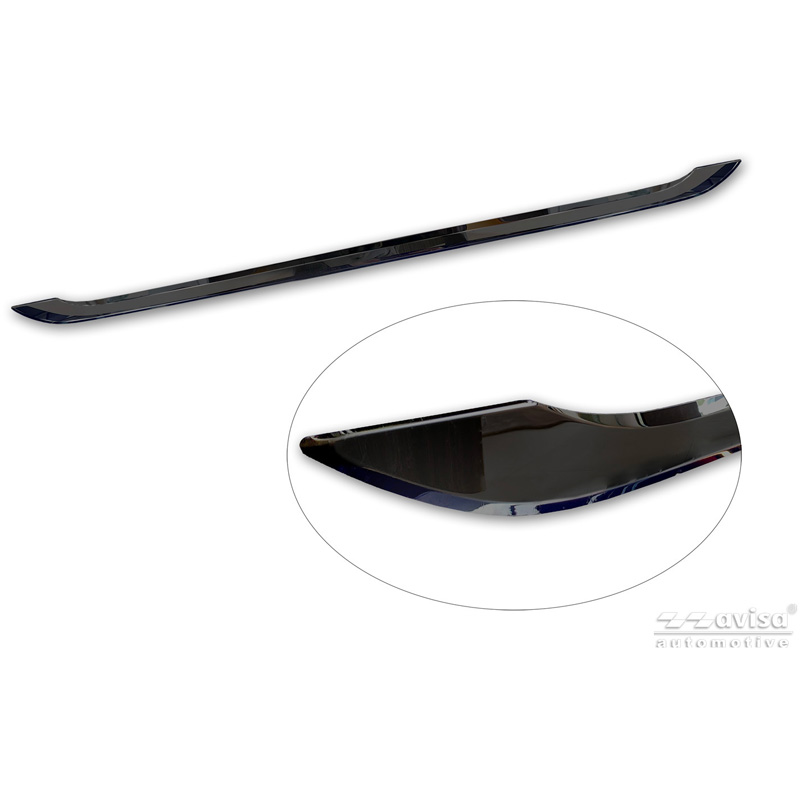 Avisa Moulure de hayon en Inox Noir Chrome sur mesure pour BMW Série 3 Touring (G21) M-Sport Facelift 2022-