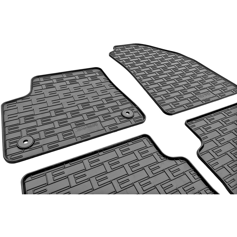 CIKCAR Set tapis de caoutchouc sur mesure pour Fiat Grande Panda EV 2025- (4-pièces + points de fixage)