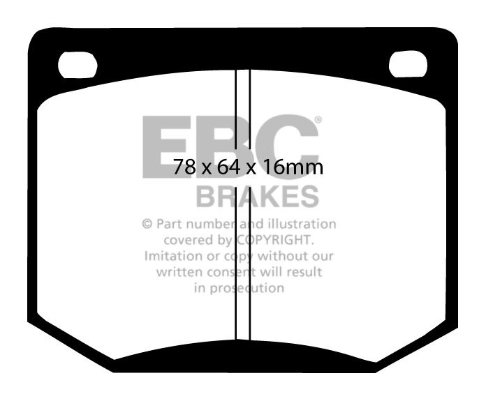 EBC Brakes SAAB 90 2.0 85-87 Remblokken voorzijde greenstuff