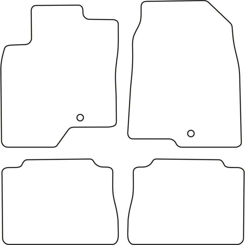 Set de tapis de sol sur mesure pour Opel Antara 2007-2011