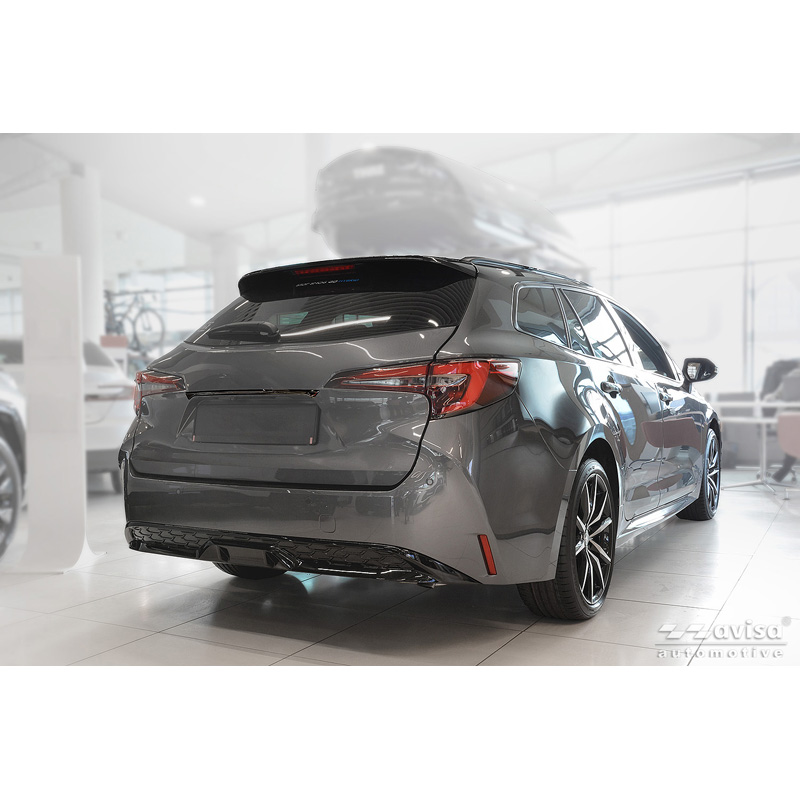 Avisa Moulure de hayon en Inox Noir Chrome sur mesure pour Toyota Corolla Touring Sports (E21) 2019-