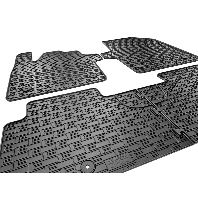 Set tapis de caoutchouc sur mesure pour Kia EV6 2021- (3-pièces + points de fixage)