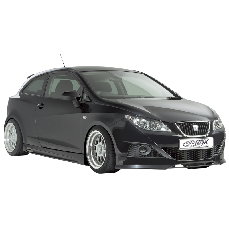 Jupes latérales sur mesure pour Seat Ibiza 6J 3/5 portes 2008- 'GT-Race' (ABS)