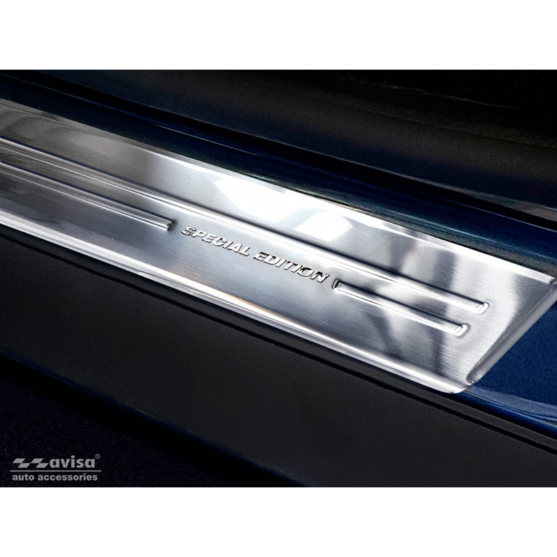 Seuils de portes inoxydable sur mesure pour Dacia Duster II 2018-2021 & FL 2021-2024 'Special Edition' - 4-pièces
