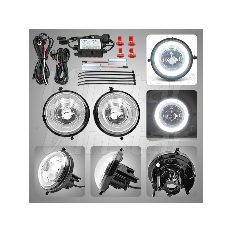 Set de Feux de Circulation Diurne LED du pare-chocs (DRL) sur mesure pour Mini R55-R59 2006-2014 / Countryman R60 / Paceman R61 - Noir