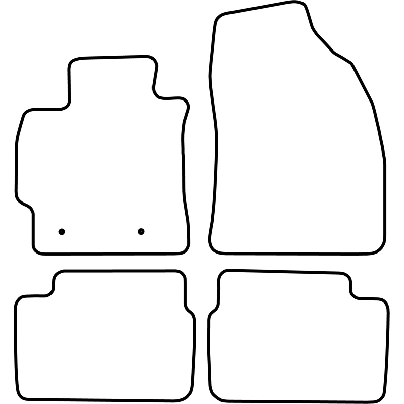Set de tapis de sol sur mesure pour Toyota Corolla E15 2008-