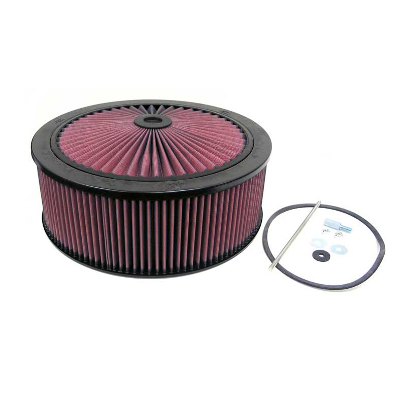 K&N Filtre à Air X-Stream - 186mm raccord, 305mm diamètre intérieur, 165mm hauteur (66-3090)