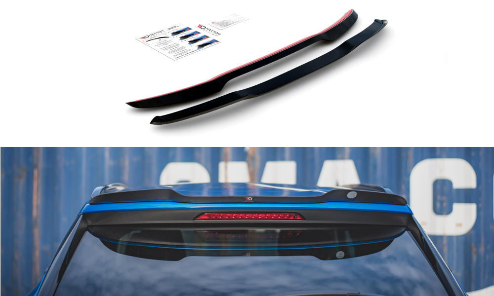 Spoiler Cap Peugeot 2008 MK2 19-.. Glans Zwart