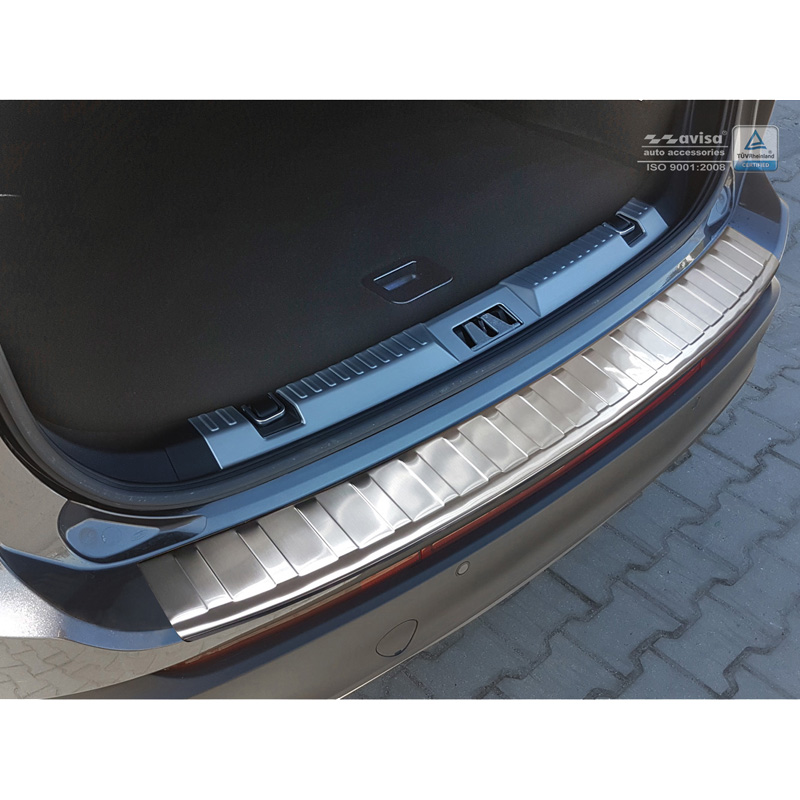 Protection de seuil arrière inox sur mesure pour Ford Edge 2014-2018 'Ribs'