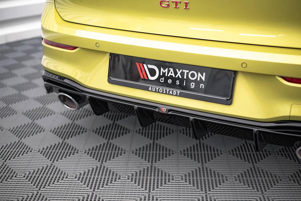 Diffuser Volkswagen Golf 8 GTI Clubsport Maxton Glans Zwart