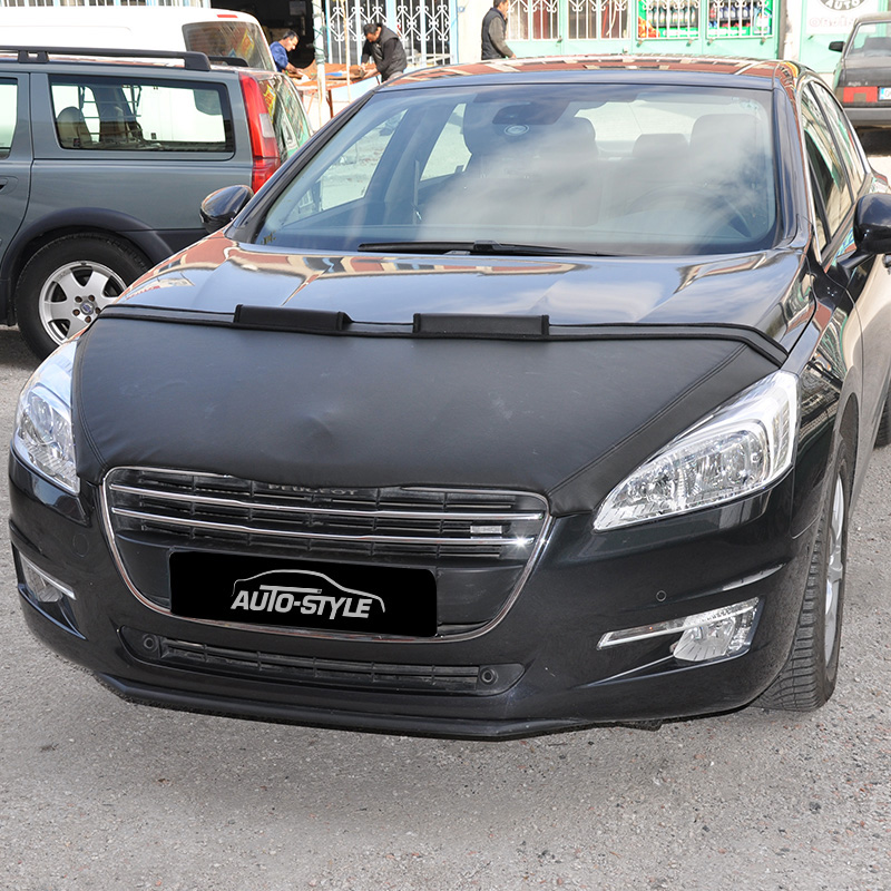 Protège-capot sur mesure pour Peugeot 508 2011- - Noir