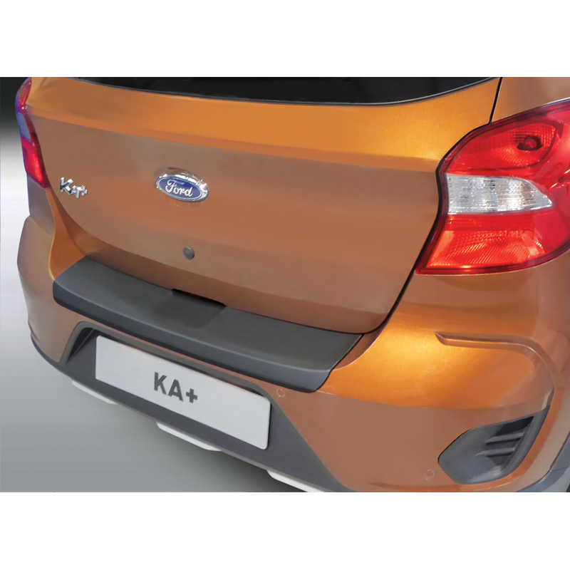 Protection de seuil arrière (ABS) sur mesure pour Ford Ka+ Active 3/2018- Noir