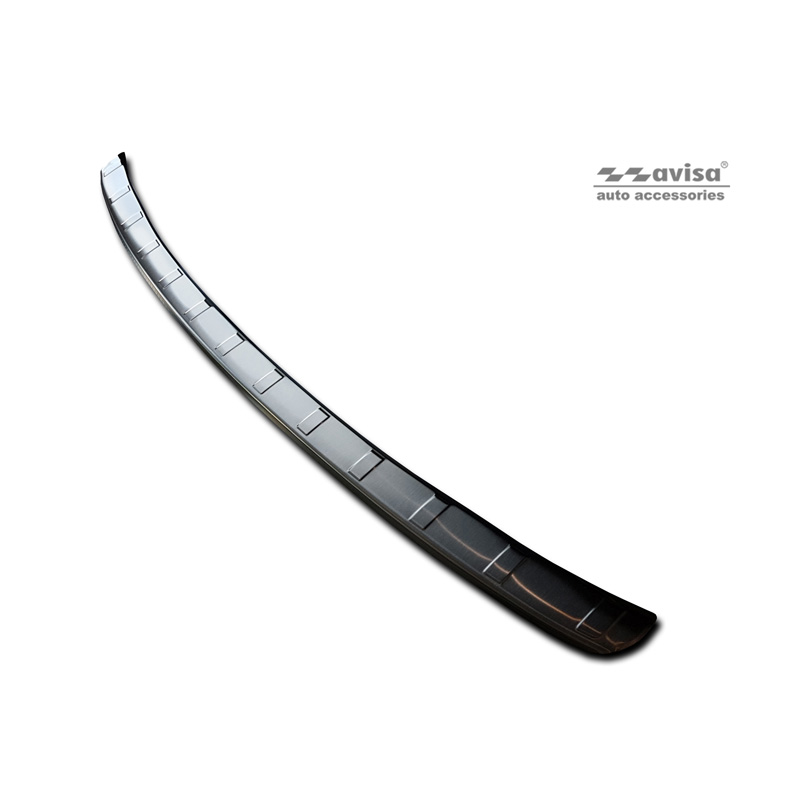 Protection de seuil arrière inox noir sur mesure pour Ford Kuga III Titanium/Trend/Cool+Connect/Hybrid 2019-2024 & FL 2024- excl. ST-Line 'Ribs'