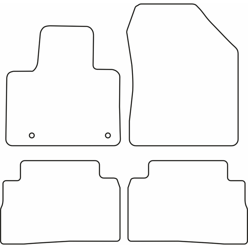 Set de tapis de sol sur mesure pour Hyundai Santa Fé IV (TM) Hybrid 2020-