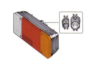 achterlicht, Pick-up, links Citroen Jumper, 2002-2006