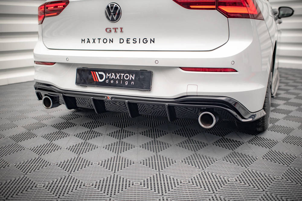 Diffuser V.3 Volkswagen Golf 8 GTI Maxton Glans Zwart