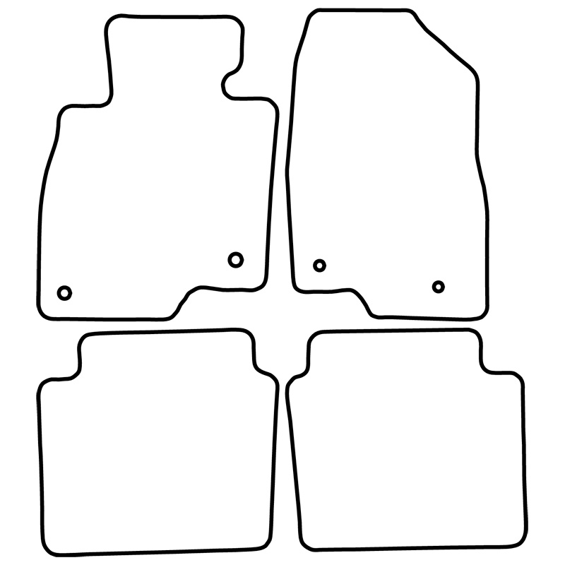 Set de tapis de sol sur mesure pour Mazda 6 Wagon 2016-