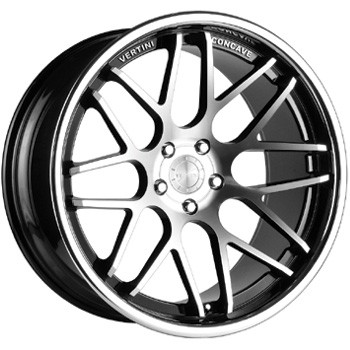 VERTINI MAGIC CONCAVE INOX BLACK MACHINED FACE 11x19 5x112