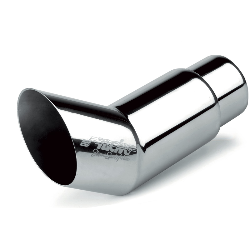 Simoni Racing Embout d'Échappement Rond DTM Inox - Ø77xL200mm - Montage ->63mm