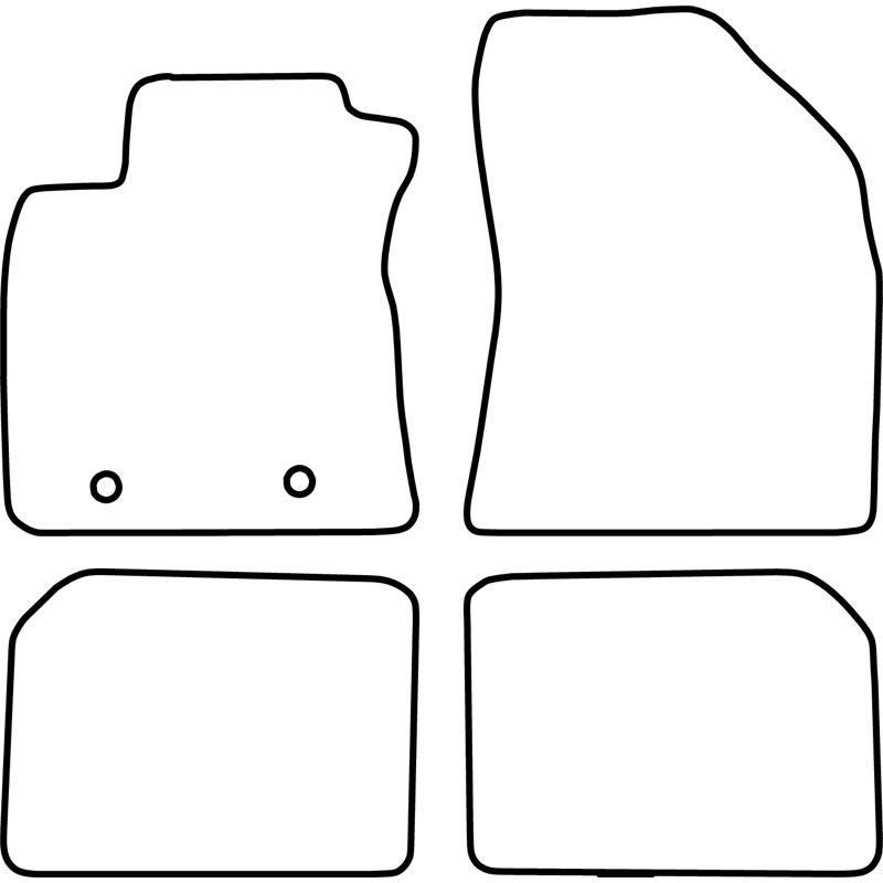 Set de tapis de sol sur mesure pour Toyota Avensis 2011-