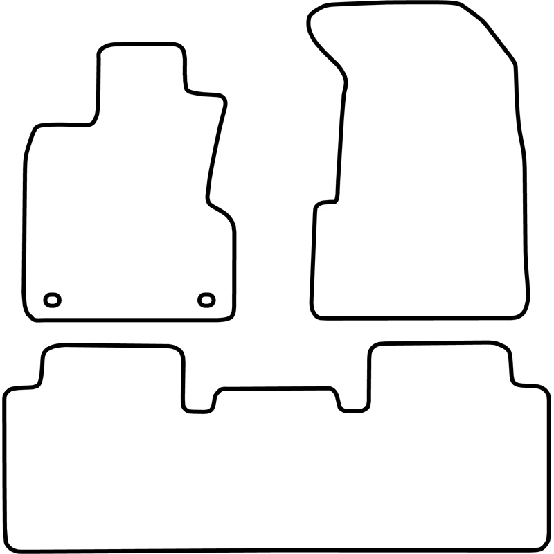 Set de tapis de sol sur mesure pour Honda CR-V 2002-2007 (excl. Boîte automatique)