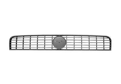 voorbumper grille, midden, boven, donker grijs Fiat Punto/Grande