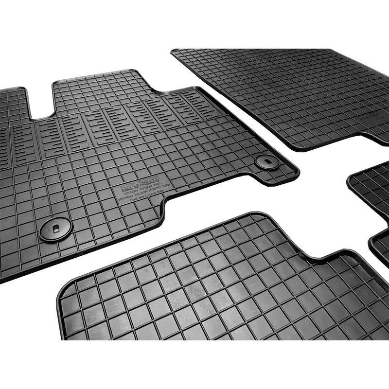 Set tapis de caoutchouc sur mesure pour Hyundai Tucson (NX4E) Full Hybrid 2020- (4-pièces + points de fixage)