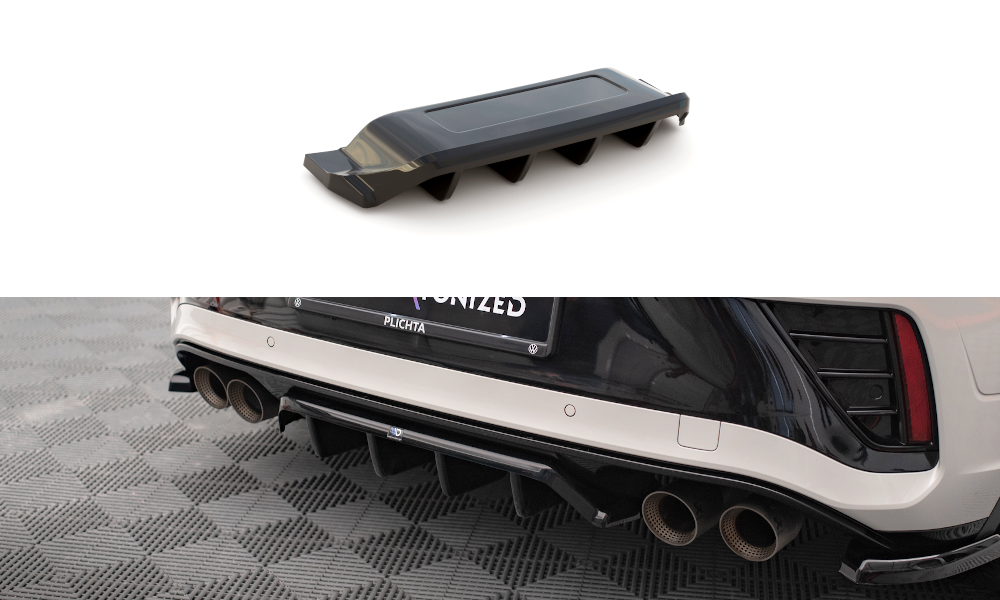 Diffuser Volkswagen T-Roc R FL Maxton Glans Zwart