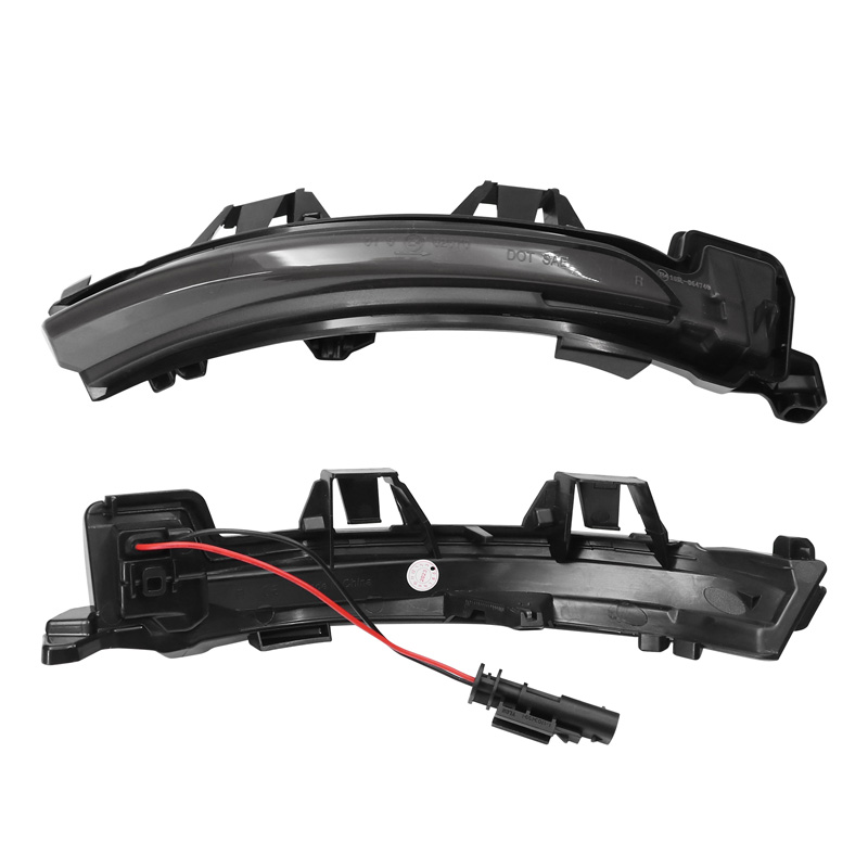 Set de Clignotants de Rétroviseurs LED sur mesure pour Volvo divers modèles 2016- - Fumée - incl. Feux Dynamiques