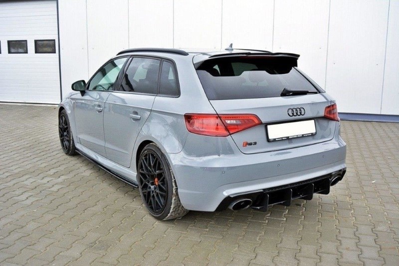Spoilerkap V.2 Audi RS3 8V / 8V FL Sportback Glanzend zwart