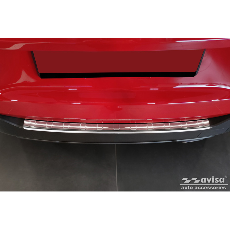 Protection de seuil arrière inox sur mesure pour Jeep Avenger incl. EV 2023- 'Ribs'