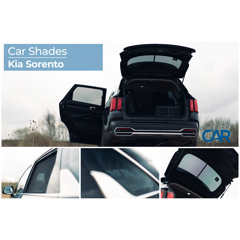 Set de Car Shades sur mesure pour Kia Sorento 5 portes 2020- (6-pièces)