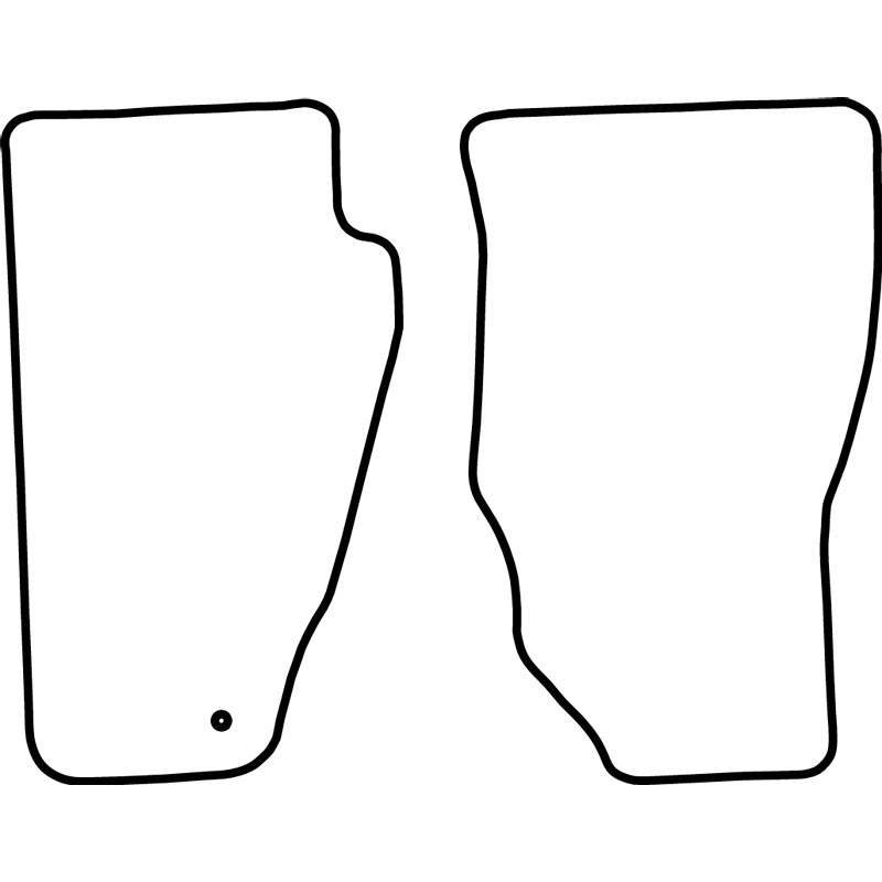 Set de tapis de sol en velours sur mesure pour Dodge Nitro 2007- (seulement avant)