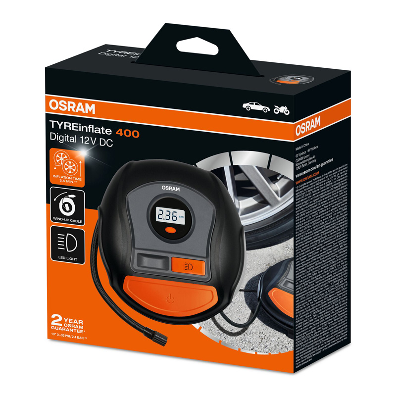 Osram Tyre Inflate 400 Compresseur