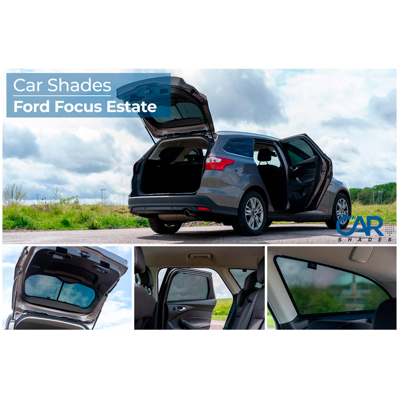 Set de Car Shades sur mesure pour Ford Focus Wagon 2011-2018 (6-pièces)