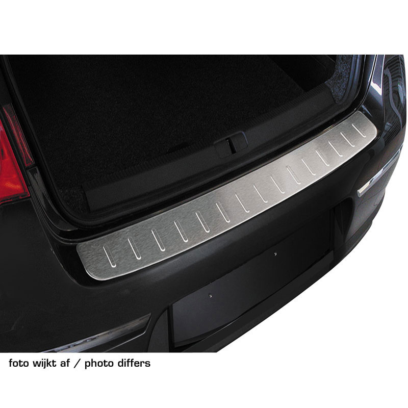 Protection de seuil arrière inox sur mesure pour Volkswagen Passat 3C/B6 Variant 2005-2010 Argent
