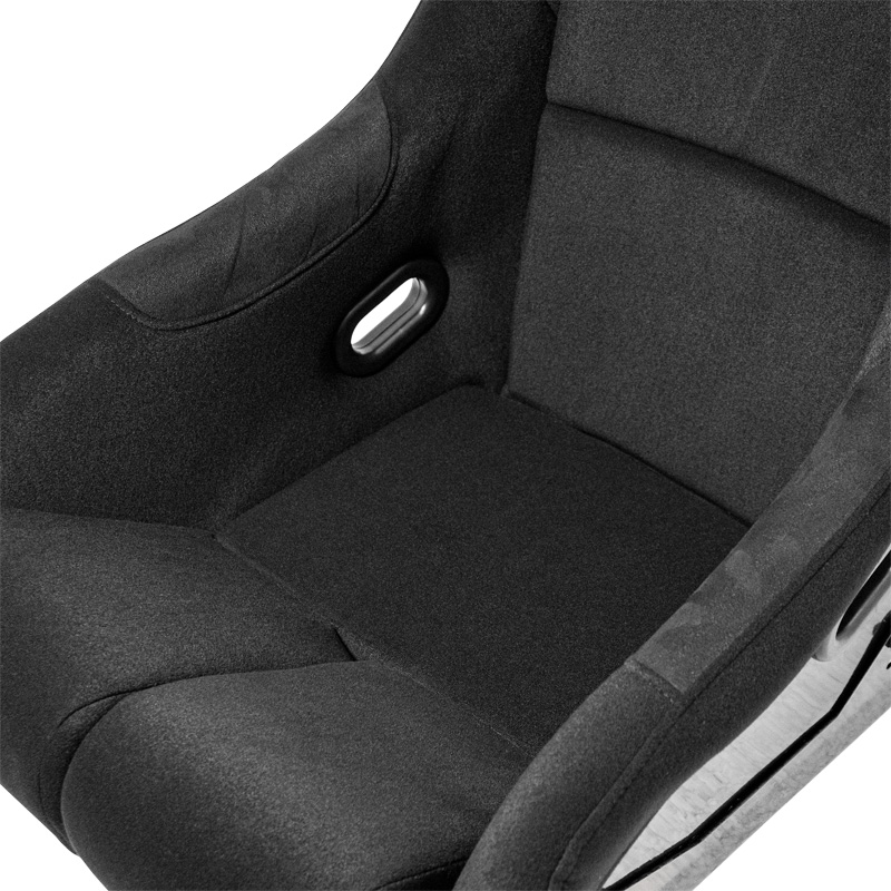 Siège baquet 'BS6' - Noir - Dossier fixe en polyester - incl. glissières
