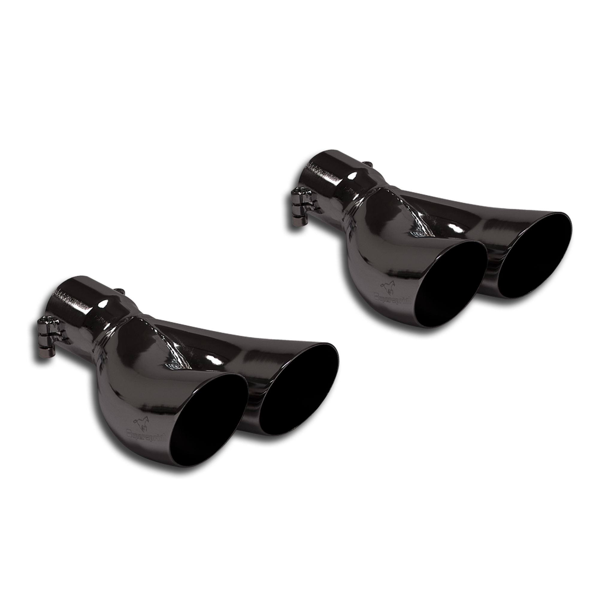 695 ABARTH 1.4T "Edizione Maserati" (180 Hp) 2012 Endpipe kit Right OO70 - Left OO70 BLACK